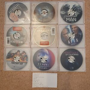 9 Redbox Sci-fi Thriller Dvd Bundle